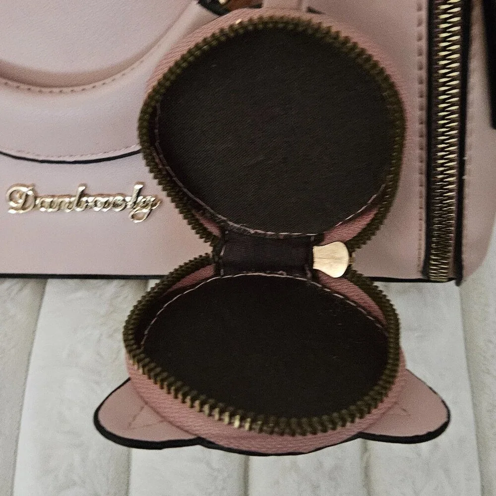 Danbaoly Pink handbag w/handles and crossbody strap NWOT